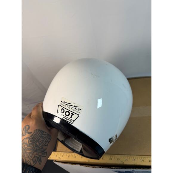 Shoei RF-700 Full Face Motorcycle Helmet White Blue Mirrored Visor DOT SNELL - Picture 7 of 8